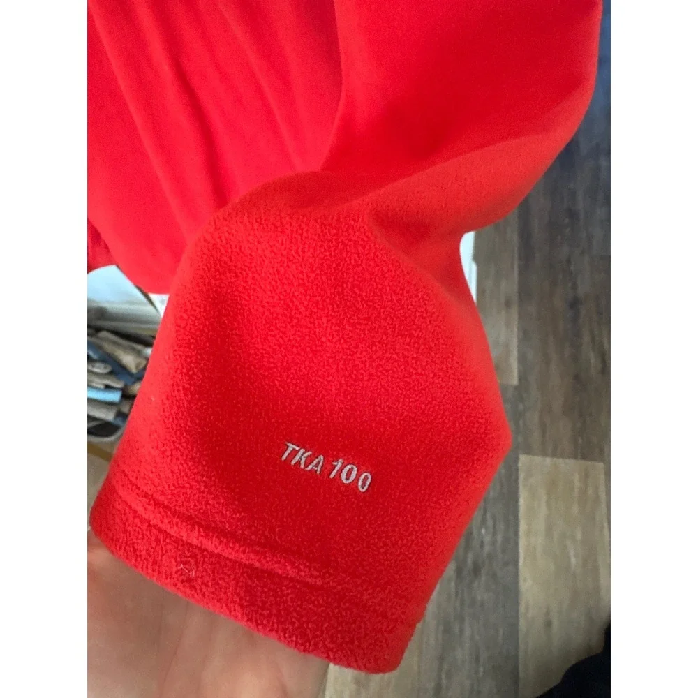 The North Face TKA 100 Men's Size XL 1/4 Zip Pullover Fleece Jacket‎ size XL Red